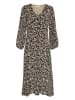 MOSS COPENHAGEN Kleid "Rhian" in Beige/ Schwarz