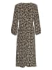 MOSS COPENHAGEN Kleid "Rhian" in Beige/ Schwarz