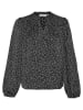 MOSS COPENHAGEN Hemd "Hanalisa Myrina" in Schwarz/ Weiß
