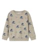name it Bluza "Motto" w kolorze beżowo-niebieskim