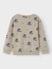 name it Sweatshirt "Motto" in Beige/ Blau
