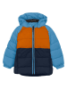 Color Kids Steppjacke in Blau/ Orange/ Dunkelblau
