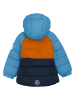 Color Kids Doorgestikte jas blauw/oranje/donkerblauw