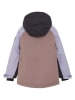 Color Kids Ski-/ Snowboardjacke in Schwarz/ Lila/ Hellbraun