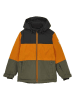 Color Kids Ski-/ Snowboardjacke in Schwarz/ Orange/ Khaki