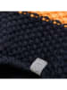 Color Kids Muts met pompon lichtbruin/geel/donkerblauw