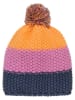 Color Kids Czapka w kolorze pomarańczowo-fioletowo-granatowym
