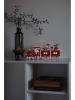 Konstsmide Houten ledsilhouet "Trein" rood - (B)29,2 x (H)13,5 x (D)5,7 cm