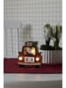 Konstsmide Houten ledsilhouet "Auto & Santa" rood - (B)13 x (H)14,3 x (D)4,5 cm