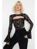 trendyol Blouse beige/zwart
