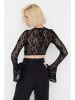 trendyol Blouse beige/zwart
