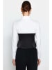 trendyol Blouse zwart/wit