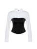 trendyol Blouse zwart/wit
