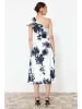 trendyol Jurk wit/donkerblauw