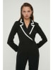 trendyol Jumpsuit in Schwarz/ Weiß
