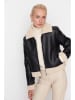 trendyol Übergangsjacke in Schwarz/ Creme