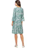 Heine Kleid in Grün/ Weiß