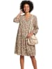 Heine Kleid in Beige/ Grün