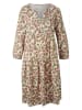Heine Kleid in Beige/ Grün