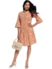Heine Kleid in Orange/ Beige