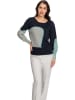Heine Pullover in Dunkelblau/ Grau