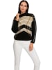 Heine Pullover in Schwarz/ Beige