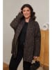 Curvy Lady Übergangsjacke in Dunkelbraun/ Schwarz