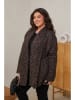Curvy Lady Übergangsjacke in Dunkelbraun/ Schwarz