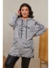 Curvy Lady Hoodiekleid in Grau
