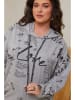 Curvy Lady Hoodiekleid in Grau