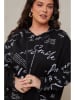 Curvy Lady Sukienka dresowa w kolorze czarnym