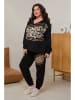 Curvy Lady 2tlg. Outfit in Schwarz