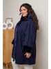 Curvy Lady Wintermantel donkerblauw