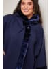 Curvy Lady Wintermantel donkerblauw