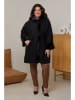 Curvy Lady Wintermantel in Schwarz