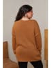 Curvy Lady Pullover in Hellbraun