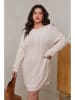 Curvy Lady Strickkleid in Beige