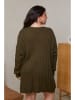 Curvy Lady Strickkleid in Khaki