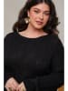 Curvy Lady Strickkleid in Schwarz