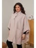 Curvy Lady Poncho in Beige