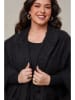 Curvy Lady Poncho in Schwarz
