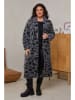 Curvy Lady Tussenmantel zwart/grijs