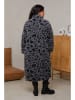 Curvy Lady Tussenmantel zwart/grijs