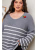 Curvy Lady Trui grijs