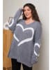 Curvy Lady Pullover in Grau