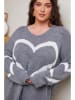 Curvy Lady Pullover in Grau