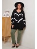Curvy Lady Pullover in Schwarz