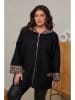 Curvy Lady Übergangsjacke in Schwarz