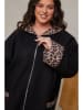 Curvy Lady Übergangsjacke in Schwarz