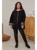 Curvy Lady Übergangsjacke in Schwarz